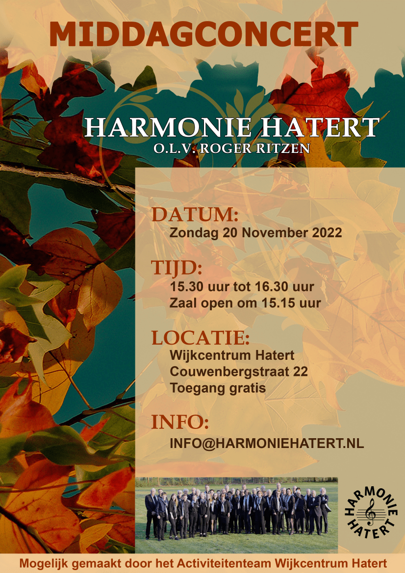 Middagconcert in het wijkcentrum